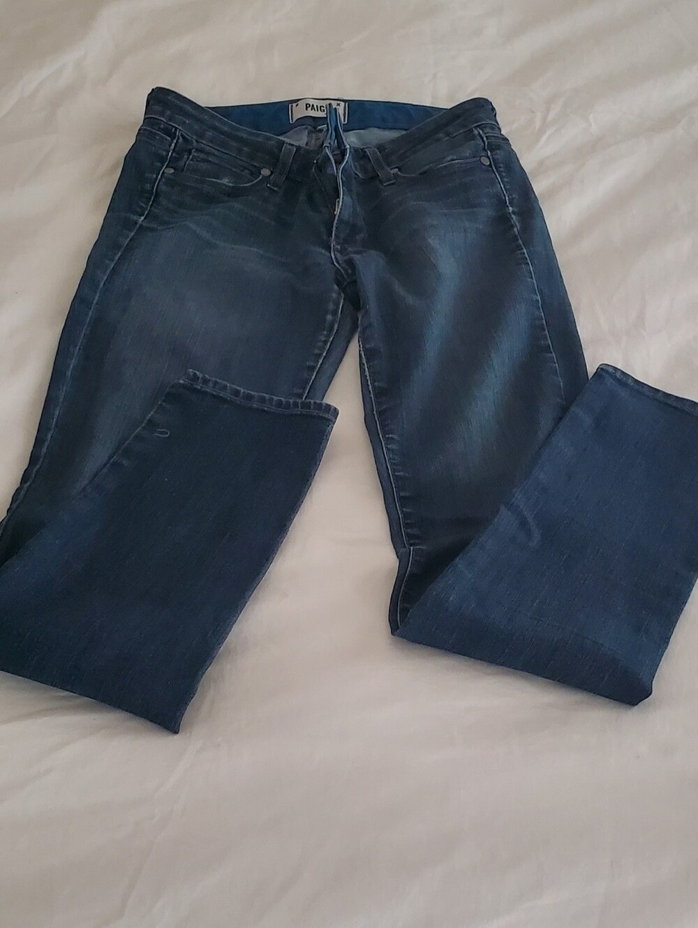 PAIGE Dark Indigo Slim Jeans